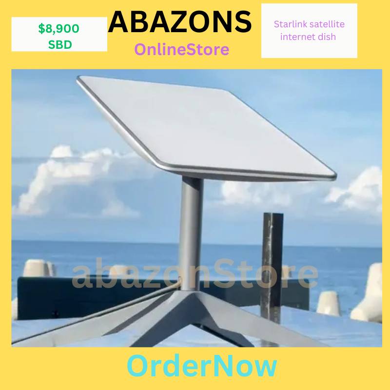 Fast Starlink satellite internet kit v2, rectangle with router and pip ...